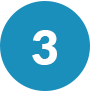 circle-3 Number 3 within a solid circle
