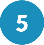 circle-5 Number 5 within a solid circle