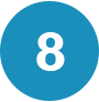 Number 8 within a solid circle