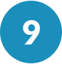 circle-9 Number 9 within a solid circle
