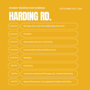 Registration Schedule