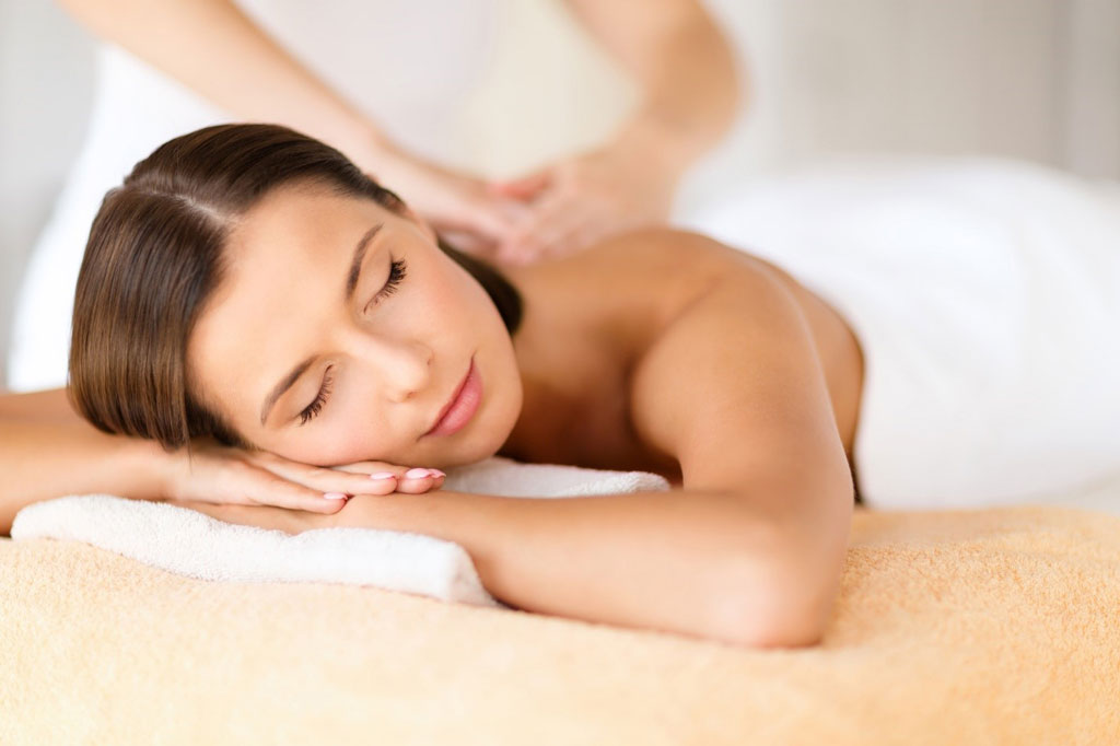 Woman Taking Massage