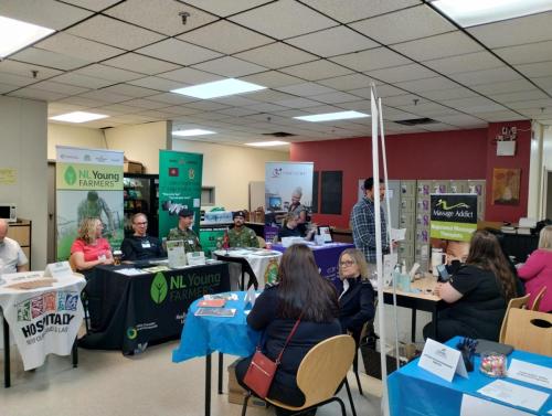 Connections made at Academy Canada Career Fair, fourth photo.